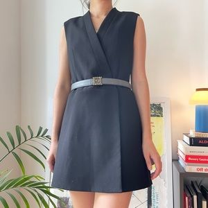 Black suit jacket also could be dress